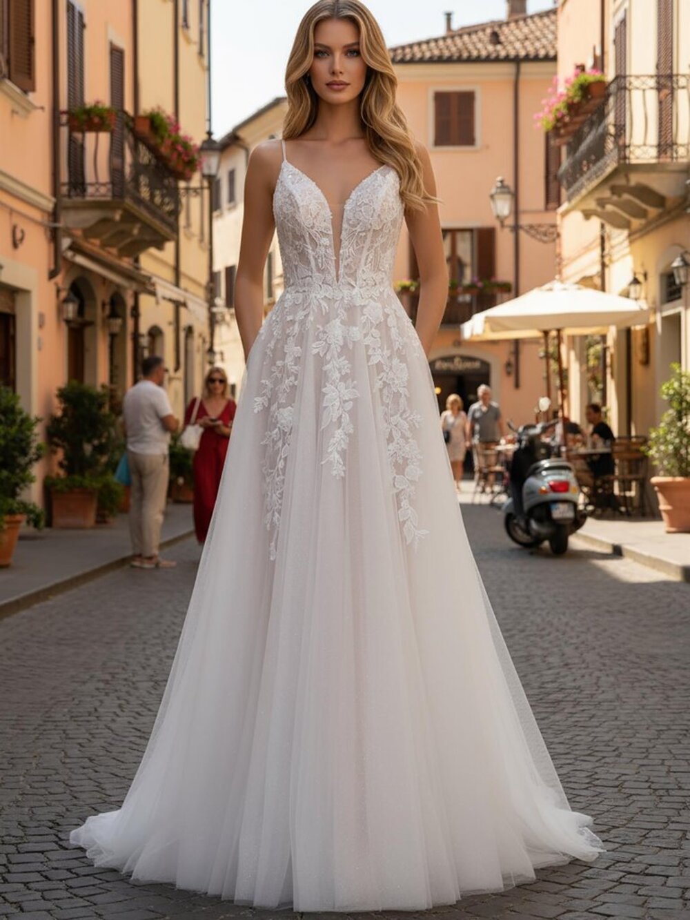 WHITE/NUDE WEDDING DRESS,NEW BRIDAL GOWN, RECEPTION CEREMONY , DESTINATION